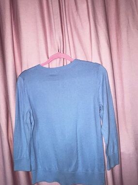Talbots Light Blue Knit Crewneck Sweater